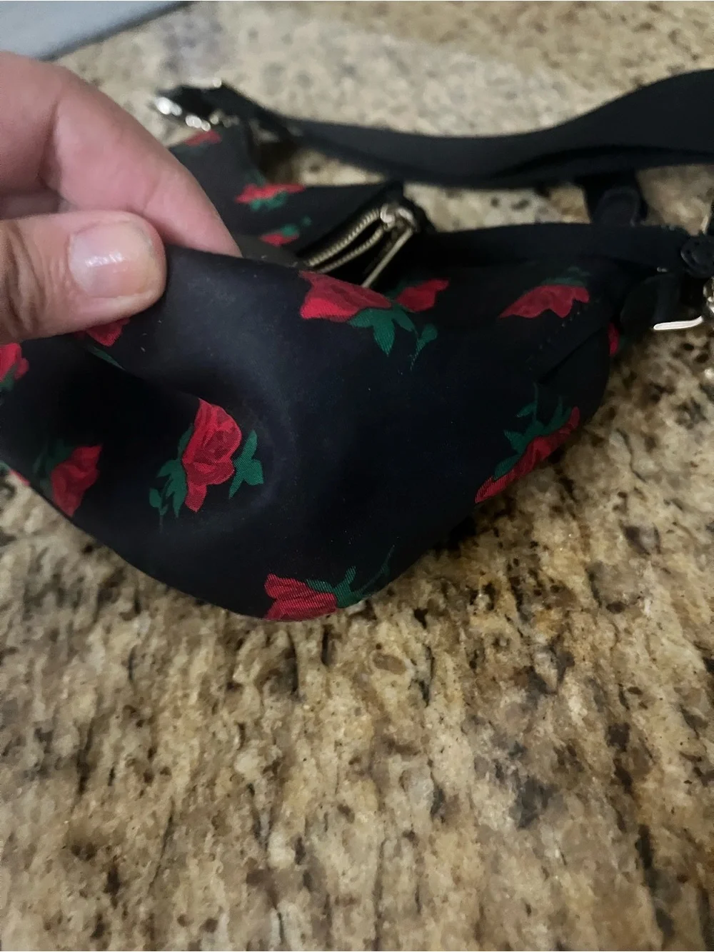 EUC Kate Spade nylon Chelsea Rose Crossbody Bag & Coin Purse